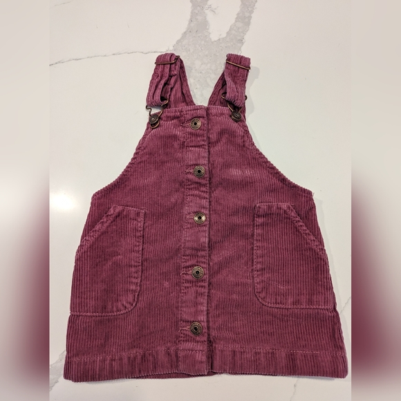 OshKosh B'gosh Other - Maroon Corduroy Overall Dress 18m fall baby